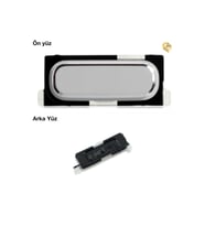 Samsung Galaxy S4 Mini Home Tuşu Beyaz Parmak izi butonu açma-kapama butonu açma-kapama tuşu yan güç tuşu power tuşu home tuşu touch id parmak izi sensörü ile Uyumlu