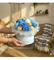 Kokulu Mum Buketi Gökyüzü Bahçesi - Mumelia Candles Doğal Soya Şakayık Gül Lotus Tasarım