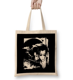 Cartoon Champloo Grunge Bez Çanta Uzun Saplı