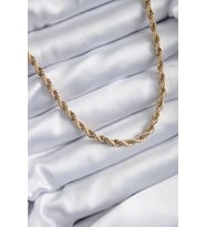 Northcity 316L Çelik Gold Renk 60 cm Burgu Model Kadın Kolye 5886 - Paslanmaz