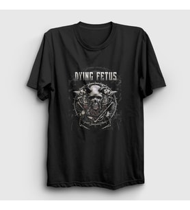 Presmono Unisex Siyah Skull Dying Fetus T-Shirt 387651tt
