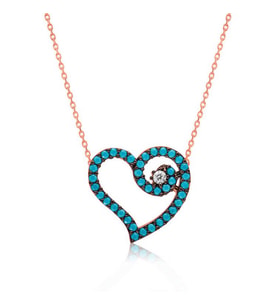 KALP  925 AYAR GÜMÜŞ KOLYE
