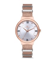 Ferro Rose ve Gümüş Hasır Kordon Kadın Kol Saati F21070C-1135-C F21070C-1135-C
