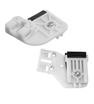 Volkswagen Polo Y.M için Cam Kriko Plastiği Bütün Ön Sol-LAB Set (Siyah)