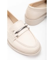 Jasmin Ortopedik Taban Deri loafer (Bej)