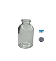 50ml  penisilin şişesi aşı kapak,12 adet, flipoff kapak, şeffaf şişe, medikal şişe