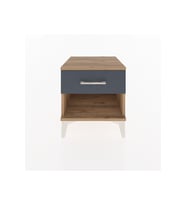 Hyperion Komodin Tek Çekmeceli 44x44x48 Çam-Antrasit