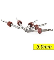 PCB Mikro Karbür CNC Matkap Ucu 10lu Set 3,00mm Tungsten 18 Shank