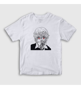 Presmono Unisex Çocuk Beyaz Kurapika Anime Hunter X Hunter T-Shirt 238918tt