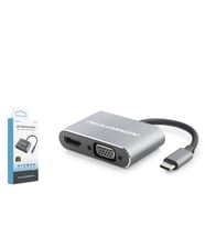 Type-C Combo Hub Hdmi 4K Vga Usb 3.0 Pd 4 Port Gri HDX7839