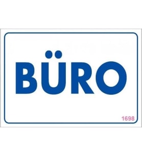 Mey İthalat® Büro Uyarı Levhası 17,5X25 Kod:1698