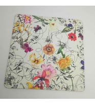 Angel Çanta Aksesuar 20 Cm  Çiçek Desenli Kare Plaka, Taban