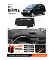 e-biz OPEL MERİVA A (2003-2010) Uyumlu Torpido Koruma, Torpido Örtüsü, Torpido Kılıfı - Siyah - OP012