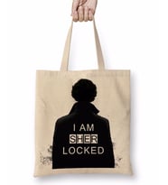Sherlock I Am Sher Locked Sherlock Holmes Sherlocked Bez Çanta Uzun Saplı