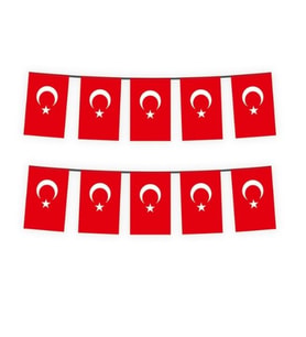 Ay Yıldız İpli Türk Bayrağı 50 Adet