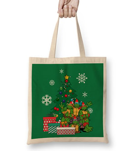 Teenage Mutant Ninja Turtles Around The Christmas Tree Bez Çanta Uzun Saplı