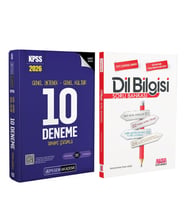 Pegem 2026 KPSS GY GK Tamamı Çözümlü 10 Deneme ve AKM Dil Bilgisi Soru Bankası Seti 2 Kitap