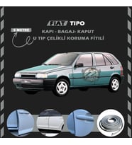 Fiat Tipo Oto Araç Kapı Koruma Fitili 5metre Parlak Gri Renk