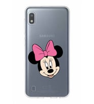 Samsung Galaxy A10  Kapak Minnie Mouse Tasarımlı Şeffaf Silikon Kılıf