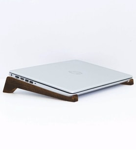 BK Gift Taşınabilir Ahşap Ceviz Notebook Laptop Standı