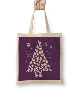 My Little Pony Christmas Tree Silhouette Bez Çanta Uzun Saplı