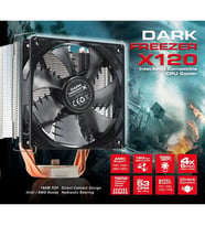 DARK FREEZER X120 DKCCX120 HAVA SOĞUTMALI AM4-1200P LED İŞLEMCİ FANI