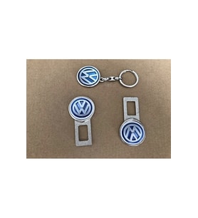Volkswagen Golf Passat Scirocco T-roc Uyumlu Metal Toka 1 Çift Anahtarlık 1 Adet