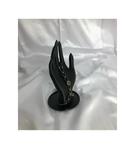 Siyah 18 CM Dekoratif Beyaz El Takı Mankeni, Yüzük Standı, Ürün Sergileme Standı, Organizer