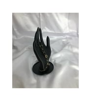 Siyah 18 CM Dekoratif Beyaz El Takı Mankeni, Yüzük Standı, Ürün Sergileme Standı, Organizer