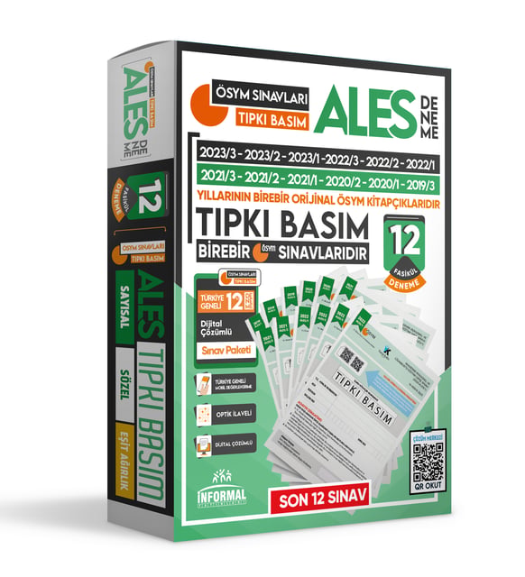 2023 ALES ÖSYM Tıpkı Basım Çıkmış Soru Kitapçıkları Türkiye Geneli