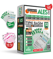 2024 ALES ÖSYM Tıpkı Basım Çıkmış Soru Kitapçıkları TG D. Çözümlü 12li DENEME Paketi
