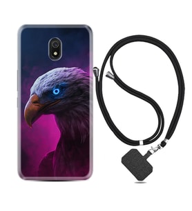 Xiaomi Redmi 8A 8 Pro 9C 9T 10C 11T Pro Kılıf Boyun Askılı Silikon Kartal 1622