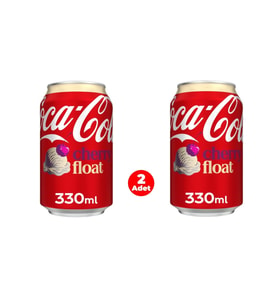 Coca Cola Cherry Float - Kiraz ve Vanilya Aromalı Gazlı İçecek 330 ml (2 ADET)