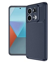 Newface Xiaomi Redmi Note 13 Pro 4G Kılıf Auto Focus Karbon Kapak - Lacivert