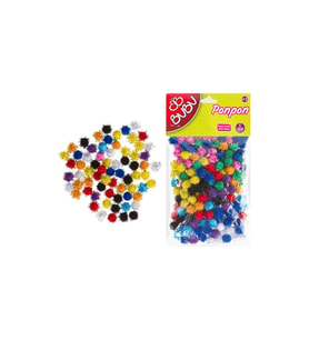 Simli Ponpon 1 Cm 200`lü Karma