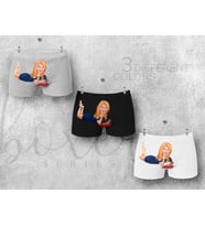 BK Gift Kişiye Özel 3 Adet Karikatürlü Eğlenceli Erkek Boxer Seti, Yıl Dönümü/ Doğum Günü / Sevgililer Günü Hediyeleri, Ona Özel Hediye, Esprili Hediye-8