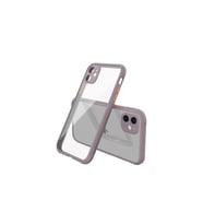 Apple iPhone 12 Mini Kılıf Miami Şeffaf Silikon - Açık Mor