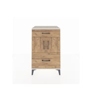 Hyperion Komodin Tek Raflı 2 Çekmeceli 2 Kapaklı 60x44x96 Aytaşı-Çam