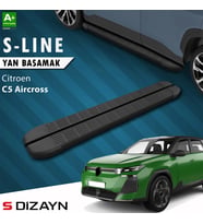 S-Dizayn Citroen C5 Aircross 2 Hybrid Benzinli S-Line Siyah Yan Basamak 193 Cm 2025 Üzeri A+ Kalite
