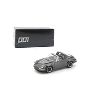 :64 Porsche 911 Singer Targa Dark Chrome Edition PRDC001 Diecast Model Araba