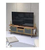 Tv Sehpası Mira 5030 Atlantik Gold 160 Cm 35 Cm 50 Cm