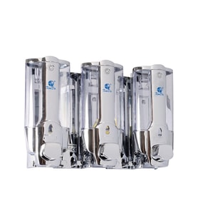 Omnipazar Xinda ZYQ138ST Sıvı Sabun ve Şampuan Dispenseri 3'lü Krom 3x380 ml