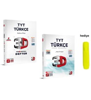 3D Yayınları Tyt Video Destekli Türkçe Defter ve Soru Bankası Seti