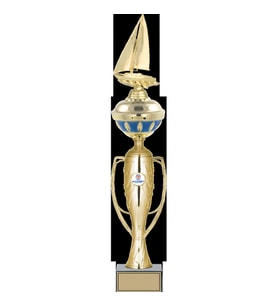 ODAK KUPA - Figürlü Kupalar - Yelken Figürlü Kupalar FG-074 A - 57 cm