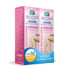 Bioder Normal Ciltler İçin Tüy Dökücü Krem 2x100ml