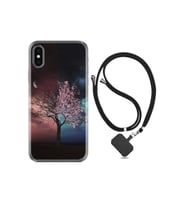 Apple Iphone Xs Max Kılıf Resimli Desenli Silikon Boyun Askılı Heaven Tree 1859