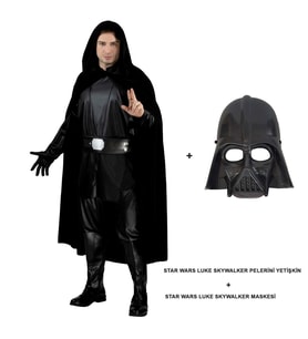 Star Wars Luke Skywalker Pelerini Yetişkin Ve Maskesi
