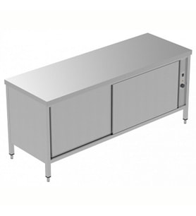 Electrolux Professional Sıcaklık Dolabı, 1 Ara Raf Ve 2 Kayar Kapılı, Fanlı Isıtma, Sırtsız - 2000 Mm, Plus GTC2000E