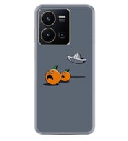 Y36 Kılıf Resimli Desenli Baskılı Silikon Orange Escape 1374