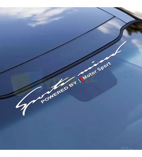 Bmw M Motorsport Sport Mind Ön Arka Cam Sticker Etiket Yapıştırma ( 90 Cm Ölçü )